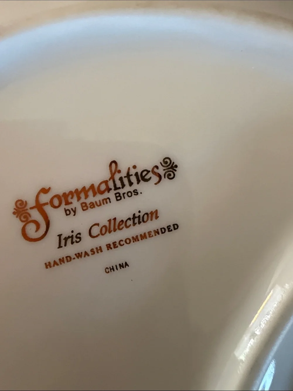 Vintage Floral Triple-Compartment Serving Dish By Formalities By Baum Bros.